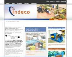 Diseño de página web en Gipuzkoa, y marketing en internet para la empresa Indeco - Sector Industrial