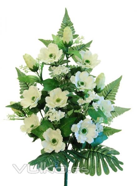 Ramos flores artificiales. Ramo anemonas y proteas artificiales Oasis Decor