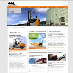 Diseño y desarrollo de página web y marketing en internet para la empresa ML Manutención            