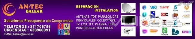 Antenas Mallorca Antenistas, telf. 871 70 57 56, Web: http://www.an-tec.es