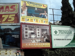 Vallas  frente ambulatorio zaidin