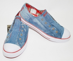 Zapatilla levi´s vaquera junior, sin cordones