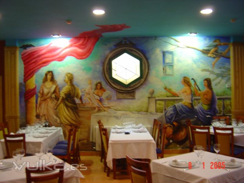 mural restaurante San Roque