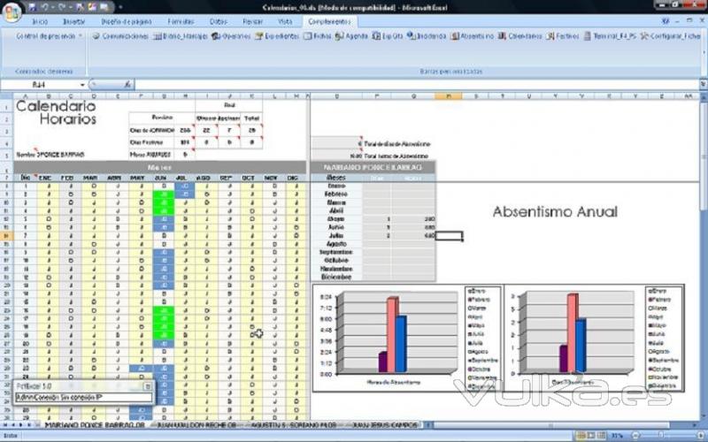 Control de Presencia y Absentismo Laboral en la Empresa en Excel