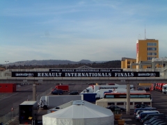 Lonas publicitarias Finales Internacionales Renault. Circuito Valencia. Rtulos Cebra.