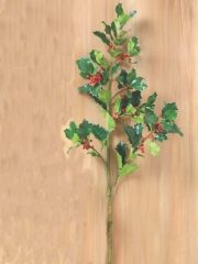 Vara artificial de acebo oasisdecorcom adornos de navidad