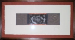 Grabado ines gonzalez - med cuadro: 34 x 64 - enmarcado 175 eur