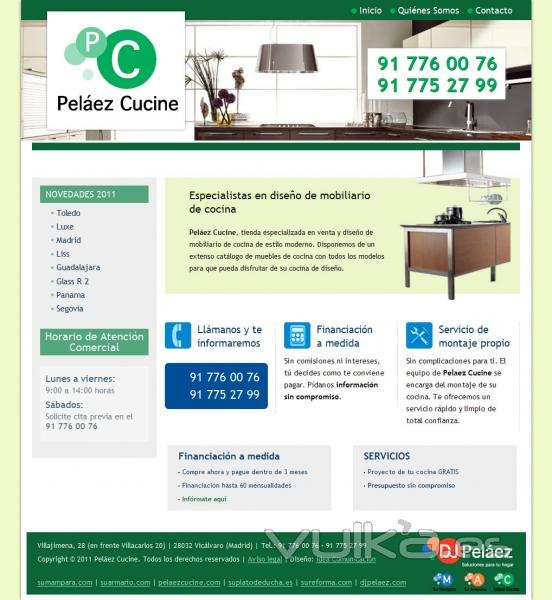 Web de Pelaez Cucine - www.pelaezcucine.com  xito de estratgia marketing online