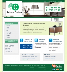 Web de pelaez cucine - wwwpelaezcucinecom  exito de estrategia marketing online