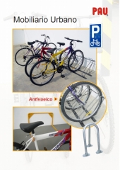 Mobiliario urbano pau, horquilla para bicicleta, aparcabicis, arco para bicicleta