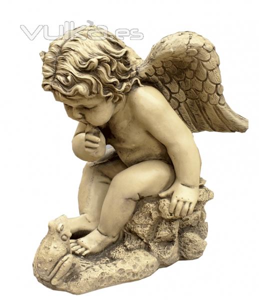 FIGURAS DECORATIVAS JARDIN ANGEL 58x38cm.27Kg.  PIEDRA ARTIFICIAL  63EUR IVA INCL. www.anaparra.es