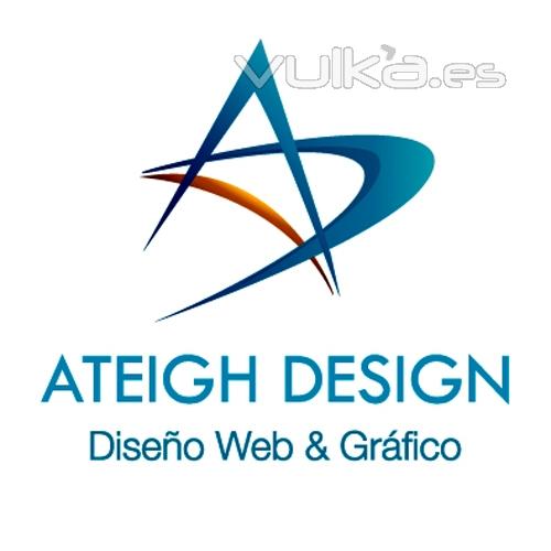 Logotipo Ateigh Design. Diseño Web en Las Palmas