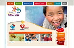 Desarrollo web para cooperacion internacional dona vida en ayuda a ninos de nepal