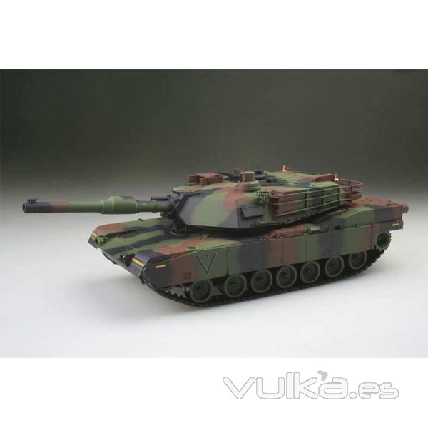 Tanque rc M1A2 Abram Battle R/C escala 1:24 Heng Long