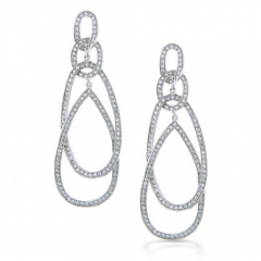 Pendientes aros de diamantes
