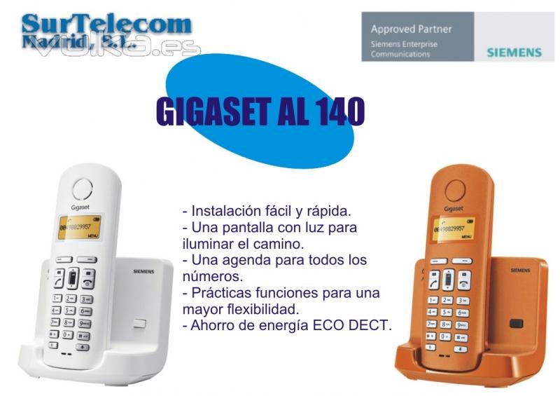 Telfono Dect Inalmbrico Siemens Gigaset AL140