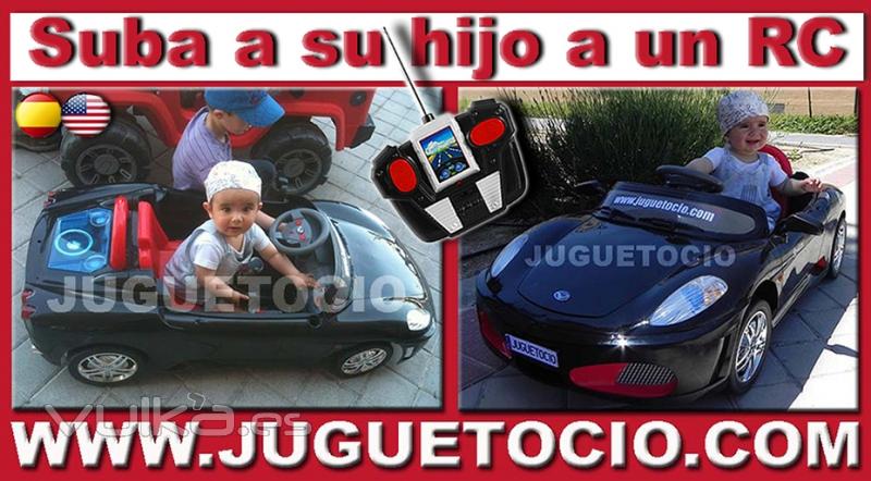 Coches teledirigidos para nios, suba a su hijo a un RC y controle su pComprar en www.juguetocio.com