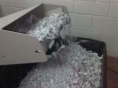 Proceso de destruccion de papel