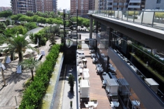 Vista exterior terraza hotel primus valencia