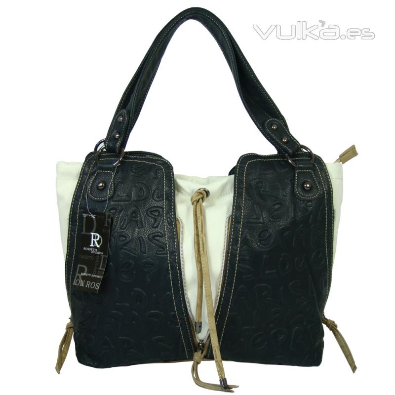 Bolso marinero azul y blanco