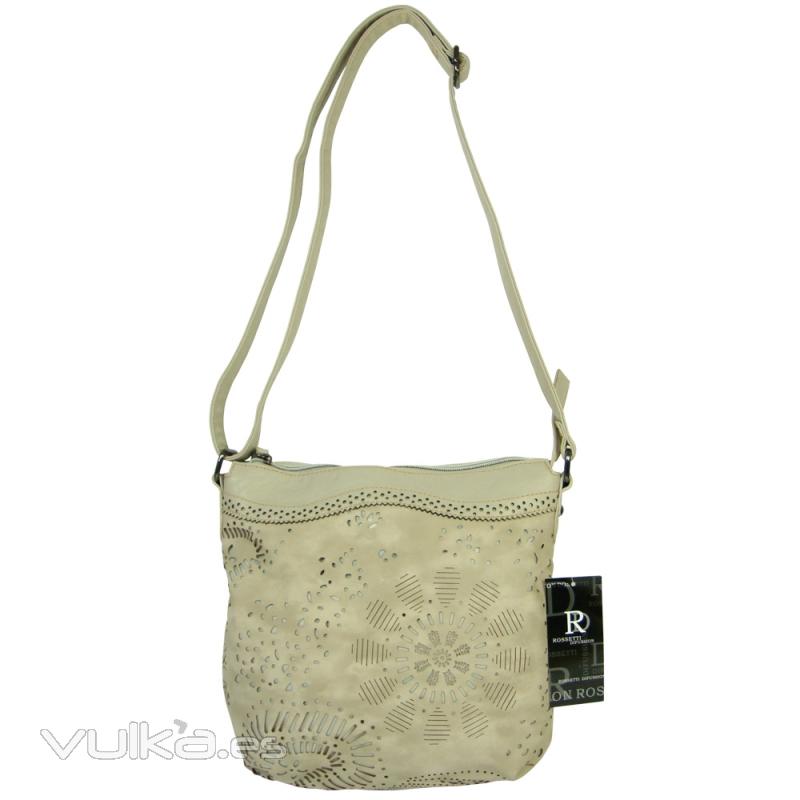 Bolso bandolera beige