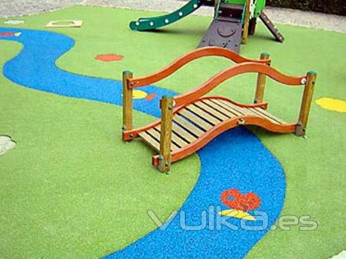 Parques infantiles, pavimentos de seguridad