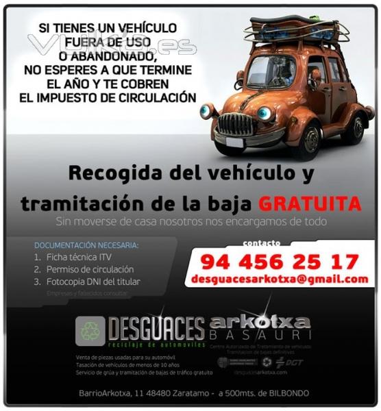 PROMOCION FIN DE AO, TRAMITACION, BAJAS DE VEHICULOS