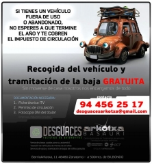 Promocion fin de ano, tramitacion, bajas de vehiculos