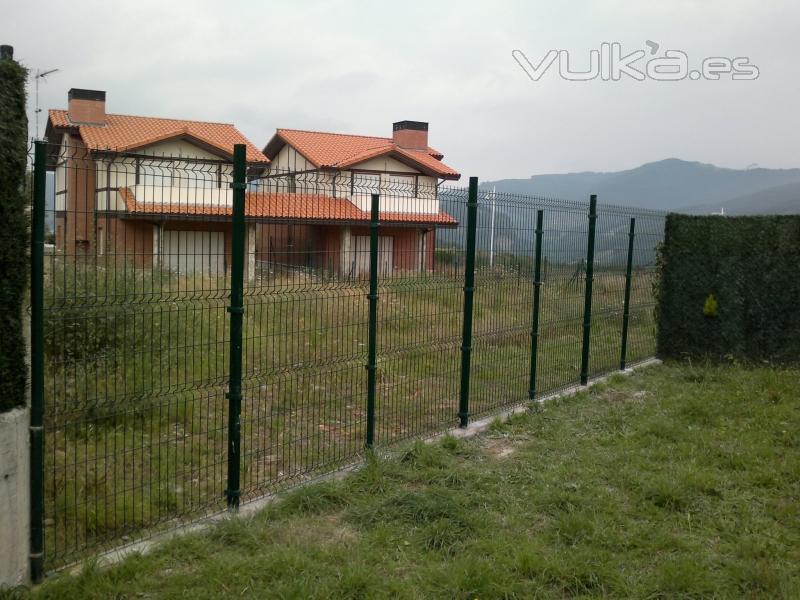 Valla metlica en Cantabria