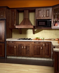 Cocina en madera de roble