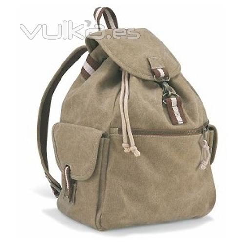 Mochila urbana de loneta. Modelo DESERT. Lote mínimo de suministro: 10 unidades. Ref. CIMO5