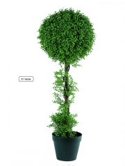 Arboles de plastico. arbol plastico topiary leucodendron bola oasisdecor.com