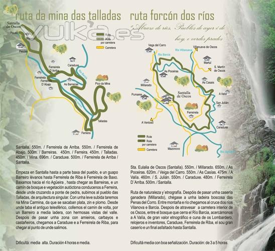 SANTALLA DE OSCOS: rutas