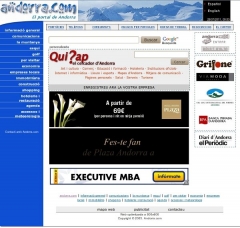 Sitio web de andorracom alojado en nuestros servidores, este sistio recibe 10000+ visitas diarias