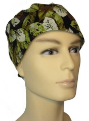 Gorro de algodón 100%, cómodo y con bandas posteriores para su ajuste.