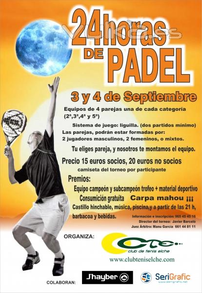 24 horas de Pdel en el CT Elche