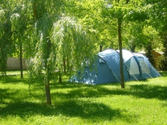 Esta es la zona de acampada que tenemos para la tiendas.