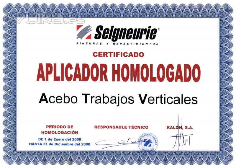 Certificado de homologacin