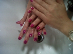 Efectos manicura thermo color gel despues del agua fria