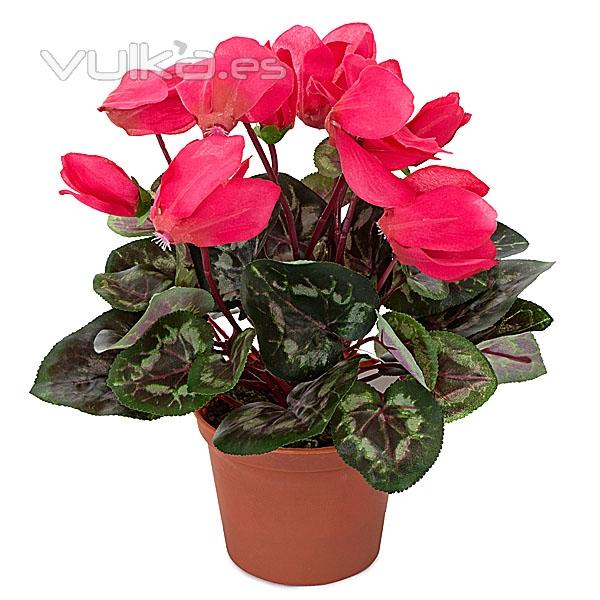 Planta artificial flores cyclamen en lallimona.com