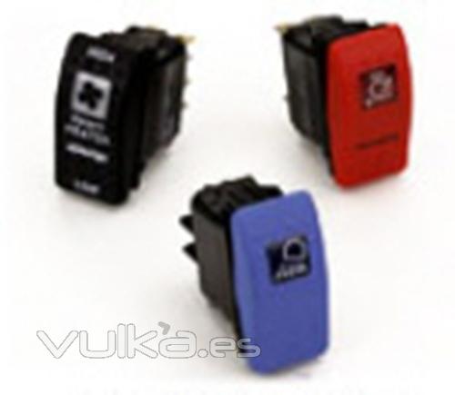 Carling Technologies - la mayor gama de interruptores basculantes o rocker switches para vehculos.