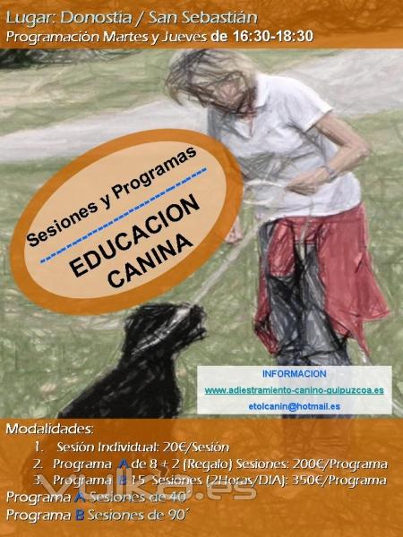Adiestramiento Perros en San Sebastian, Talleres y Cursos desde Sep/2011, ETOLCANIN Etologia Canina 