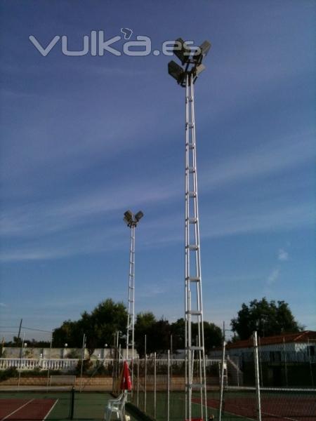 instalaciones deportivas, alumbrado deportivo.