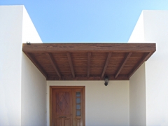 Pergola de madera  en lanzarote