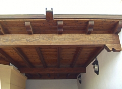 Pergola de madera en lanzarote