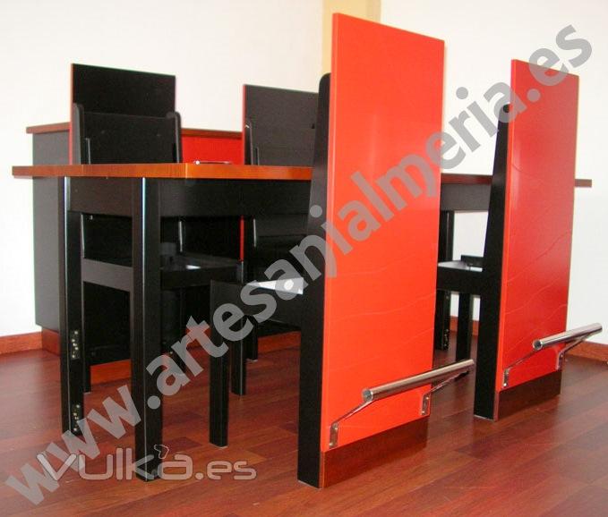 Mesa para comedor convertible en barra-bar