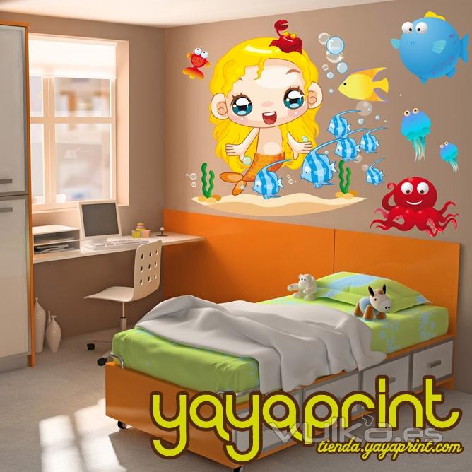 vinilo infantil,vinilo decorativo de pared, pegatinas, bebés niños y niñas, decoración Yayaprint.com