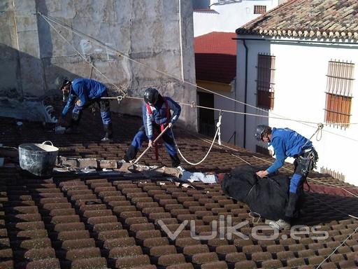 Trabajos en cubiertas