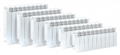 Radiador de aleación de aluminio fundido a presión, de diseño moderno, disponibles en 6 alturas.