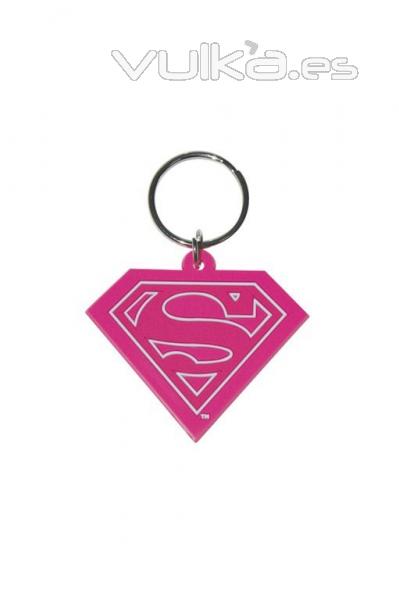 Llavero Superman rosa